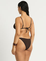 Luana Triangle in Carob/Black, view 2, click to see full size