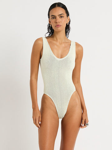 Bond-eye Mara One Piece in Chalk Two Tone
