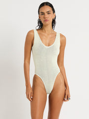 Bond-eye Mara One Piece in Chalk Two Tone, view 1, click to see full size