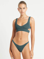 Bond-eye Nino Crop Top Eco in Aegean Blue, view 3, click to see full size