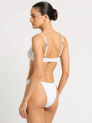 Bond-eye Nora Balconette in White Leopard, view 2, click to see full size