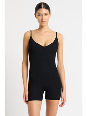 Bond-eye Rene Playsuit In Black, view 1, click to see full size