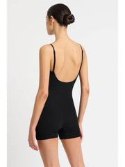 Bond-eye Rene Playsuit In Black, view 2, click to see full size