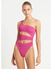 Bond-eye Rico One Piece In Fuchsia Shimmer, view 1, click to see full size