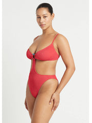 Bond-eye Ring Cabai One Piece In Guava, view 3, click to see full size