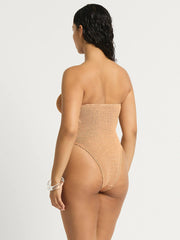 Bond-eye Ring Fane One Piece in Seashell Lurex, view 5, click to see full size
