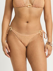 Bond-eye Ring Tie Side Vista Brief in Seashell Lurex, view 1, click to see full size