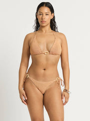 Bond-eye Ring Tie Side Vista Brief in Seashell Lurex, view 3, click to see full size