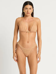 Bond-eye Ring Ingrid Triangle in Seashell Lurex, view 5, click to see full size