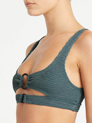 Bond-eye Ring Sasha Crop Top in Aegean Blue, view 5, click to see full size