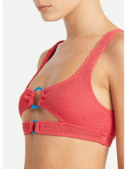 Bond-eye Ring Sasha Crop Top In Guava, view 5, click to see full size