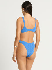 Bond-eye Scout Crop in French Blue Diamond, view 2, click to see full size