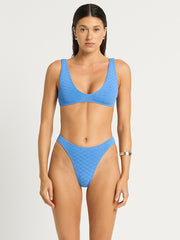 Bond-eye Scout Crop in French Blue Diamond, view 4, click to see full size