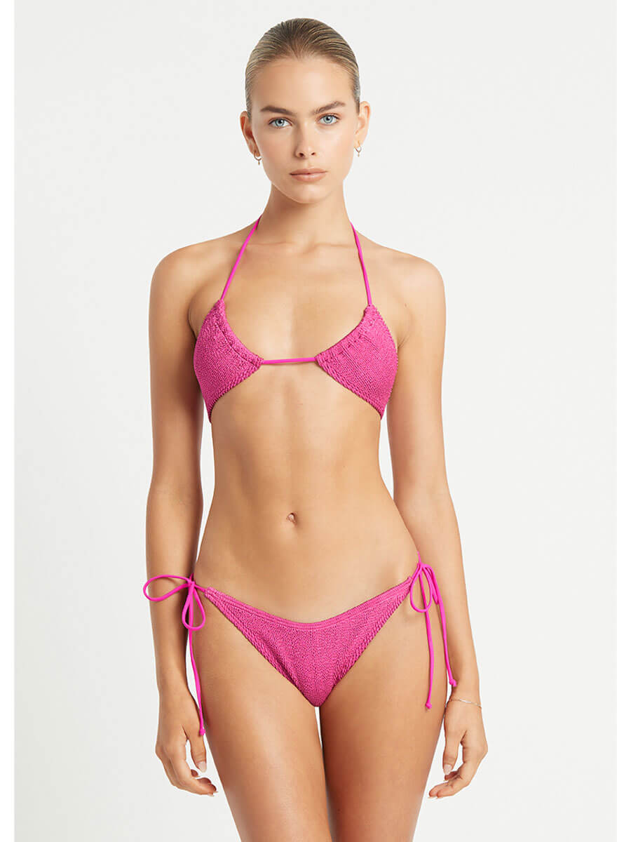 No Boundaries, Swim, No Boundaries Fuchsia Ribbed Bikini