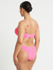 Bond-eye Tiger Saint Crop Top in Pink Tiger, view 2, click to see full size