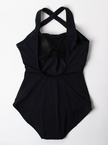 Finz Crossover Back One Piece in Black