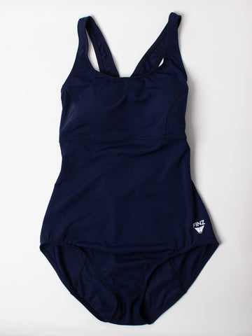 Finz Crossover Back One Piece in Navy
