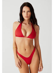 Frankies Bikinis Diana Top in True Red, view 4, click to see full size