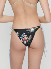 Frankies Bikinis Mackenzie Satin Bottom in Bouquet, view 2, click to see full size