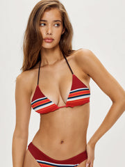 Frankies Bikinis Nick Top in Sandstone, view 1, click to see full size