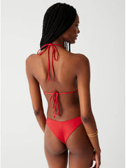 Frankies Bikinis Nick Top in True Red, view 2, click to see full size
