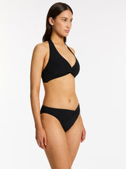 Jets Jetset D/DD Twist Front Top in Black, view 4, click to see full size