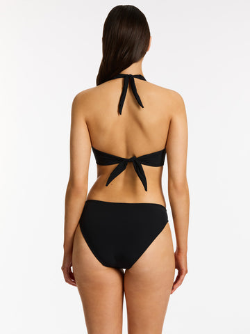 Jets Jetset D/DD Twist Front Top in Black