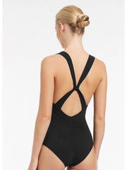 Jets Jetset Infinity One Piece in Black, view 2, click to see full size