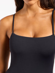 Jets Minimal Tank One Piece In Black, view 4, click to see full size
