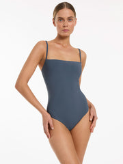 Jets Jetset Minimal Tank One Piece In Steel Blue, view 3, click to see full size