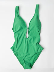 Jets Jetset Plunge Halter One Piece in Flora, view 1, click to see full size