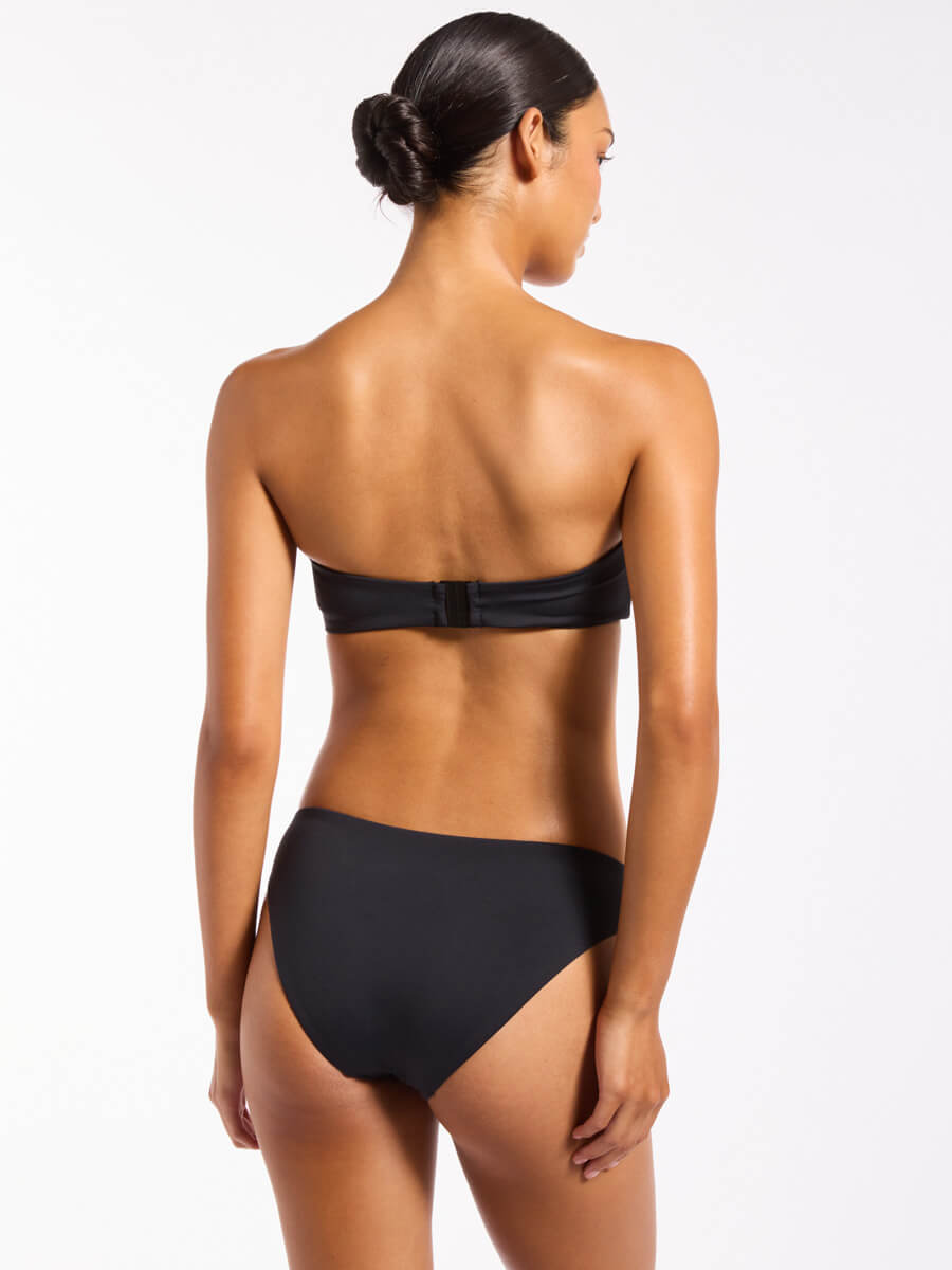 Jets U-Trim Bandeau Top In Black