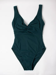 Karla Colletto One Piece Underwire Knot Twist In Spruce, view 1, click to see full size