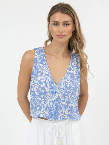 Florence Top in Florence Blue