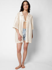 Amalfi Big Shirt in Sand, view 5, click to see full size