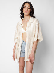 Amalfi Big Shirt in Sand, view 1, click to see full size