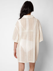 Amalfi Big Shirt in Sand, view 2, click to see full size