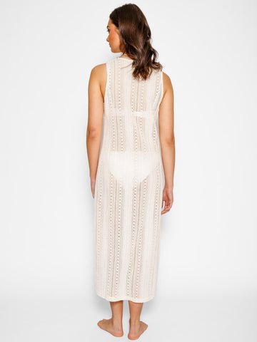 Amalfi Midi Dress in Sand