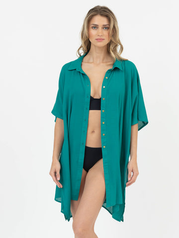 Miami Big Shirt in Teal