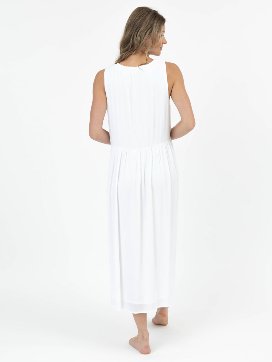 Koy Resort Miami Midi Cutout Dress in White