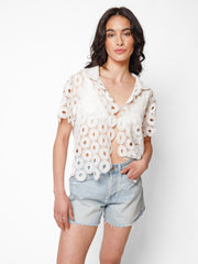 Monaco Top in White, view 3, click to see full size