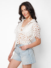 Monaco Top in White, view 4, click to see full size