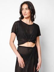 Tofino Top in Black, view 1, click to see full size