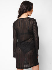 Tofino Tunic in Black, view 2, click to see full size