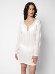Tofino Tunic in White, view 1, click to see full size