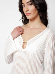 Tofino Tunic in White, view 4, click to see full size