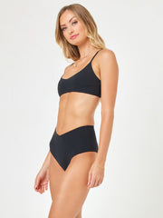 L*Space High Tide Top In Black, view 4, click to see full size