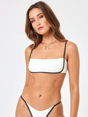 L*Space Hazel Top in Cream/Black, view 1, click to see full size