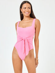 L*Space Balboa One Piece Classic in Guava, view 1, click to see full size