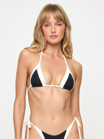 L*Space Daria Top in Black/Cream